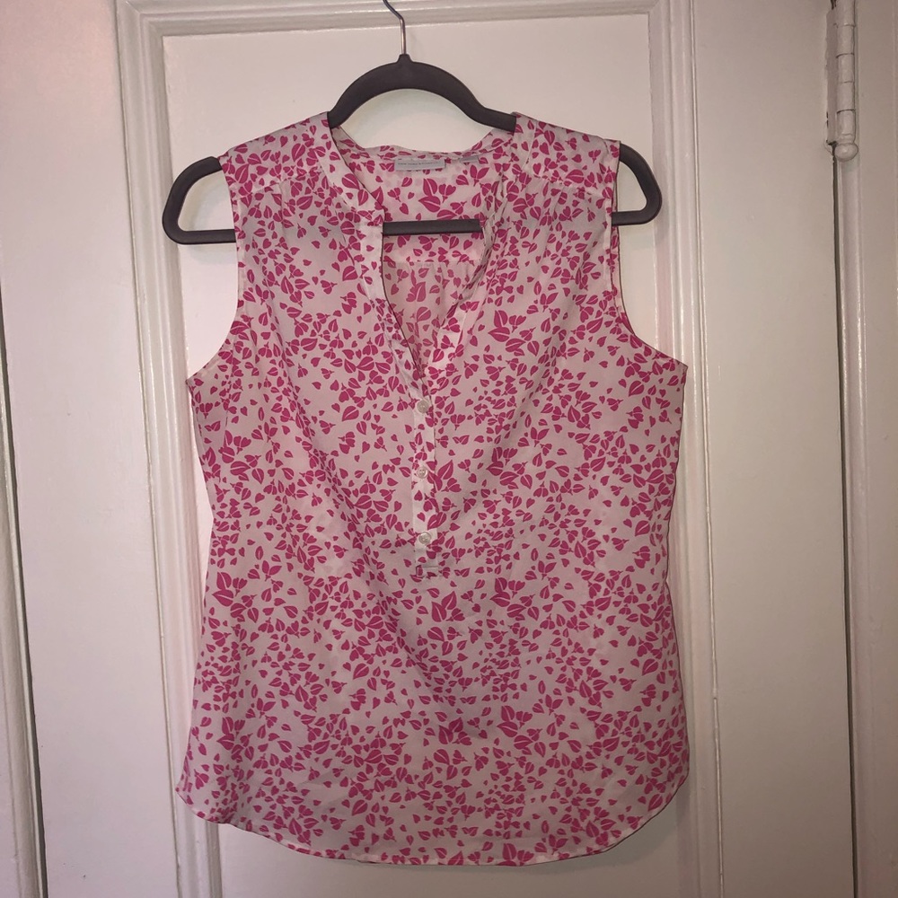 Pink leaf blouse
